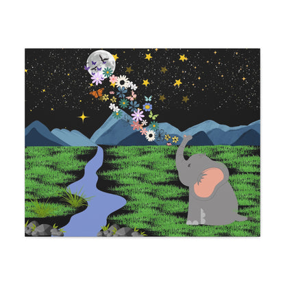Elephant Canvas Wall Art - Canvas Gallery Wraps, Elephant Artwork, Wildlife Decor