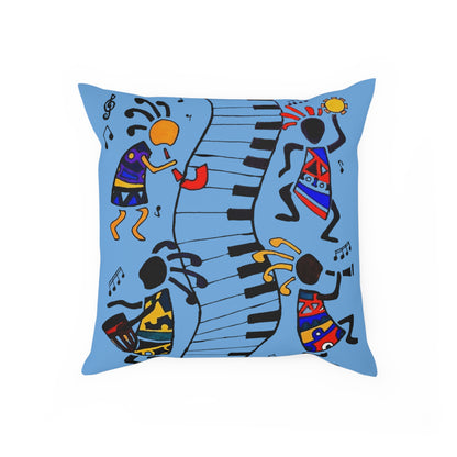 Musical Vibrations Cushion - Colorful Art for Home Decor