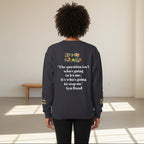 Afrocentric Graphic Sweatshirt - Black Art Unisex Lightweight Crewneck Printify