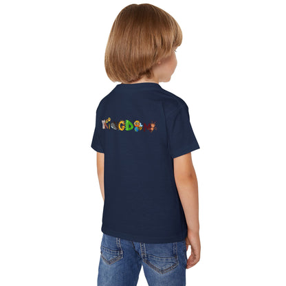 Wild Animals Graphic Toddler T-Shirt, Nature Theme Jungle Safari Shirt, Heavy Cotton Top for Kids