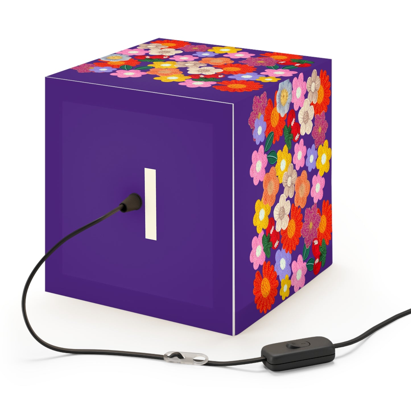 Floral Cube Lamp — Colorful Daisy Light Cube for Bedroom & Nursery