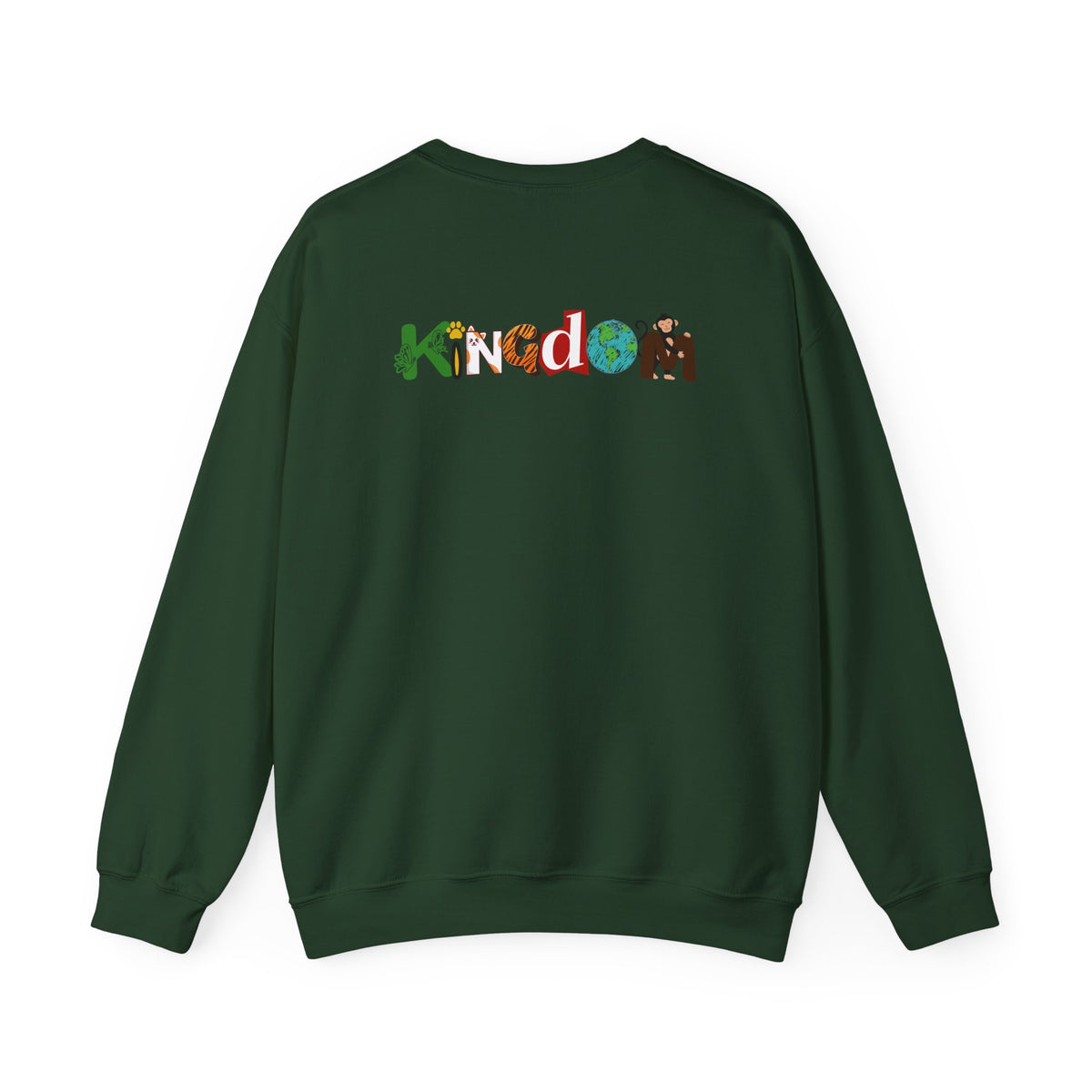 Panda Kingdom Crewneck Sweatshirt — Scenic Bamboo Forest Graphic Printify