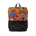 Afro Music Guitar Cartoon Backpack, Handcrafted Unisex Shoulder Bag, School Book Bag Printify