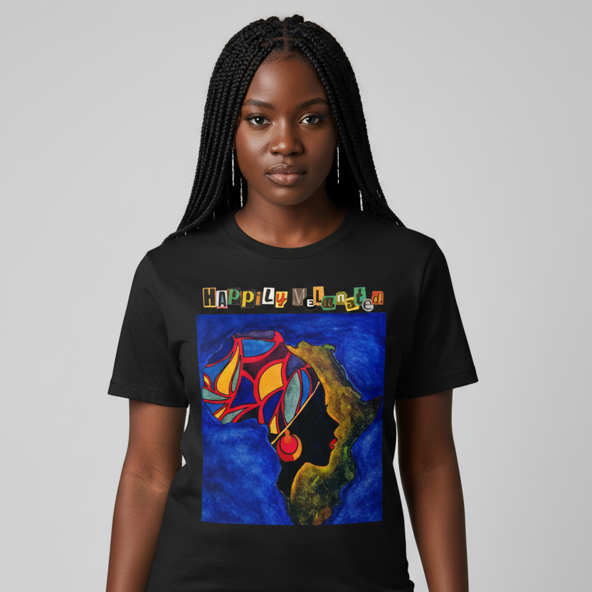 African Continental Graphic Unisex Essential Cotton T-Shirt