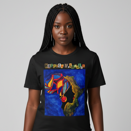 African Continental Graphic Unisex Essential Cotton T-Shirt