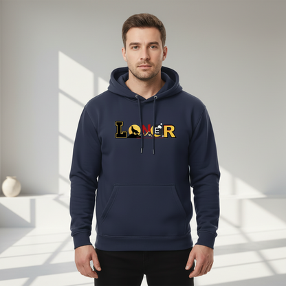 Koi Fish Graphic Oversize Fleeced Unisex Hoodie