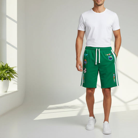 Unisex Adventure-Inspired Athletic Shorts, Casual Gym Wear, Perfect for Summer Activities