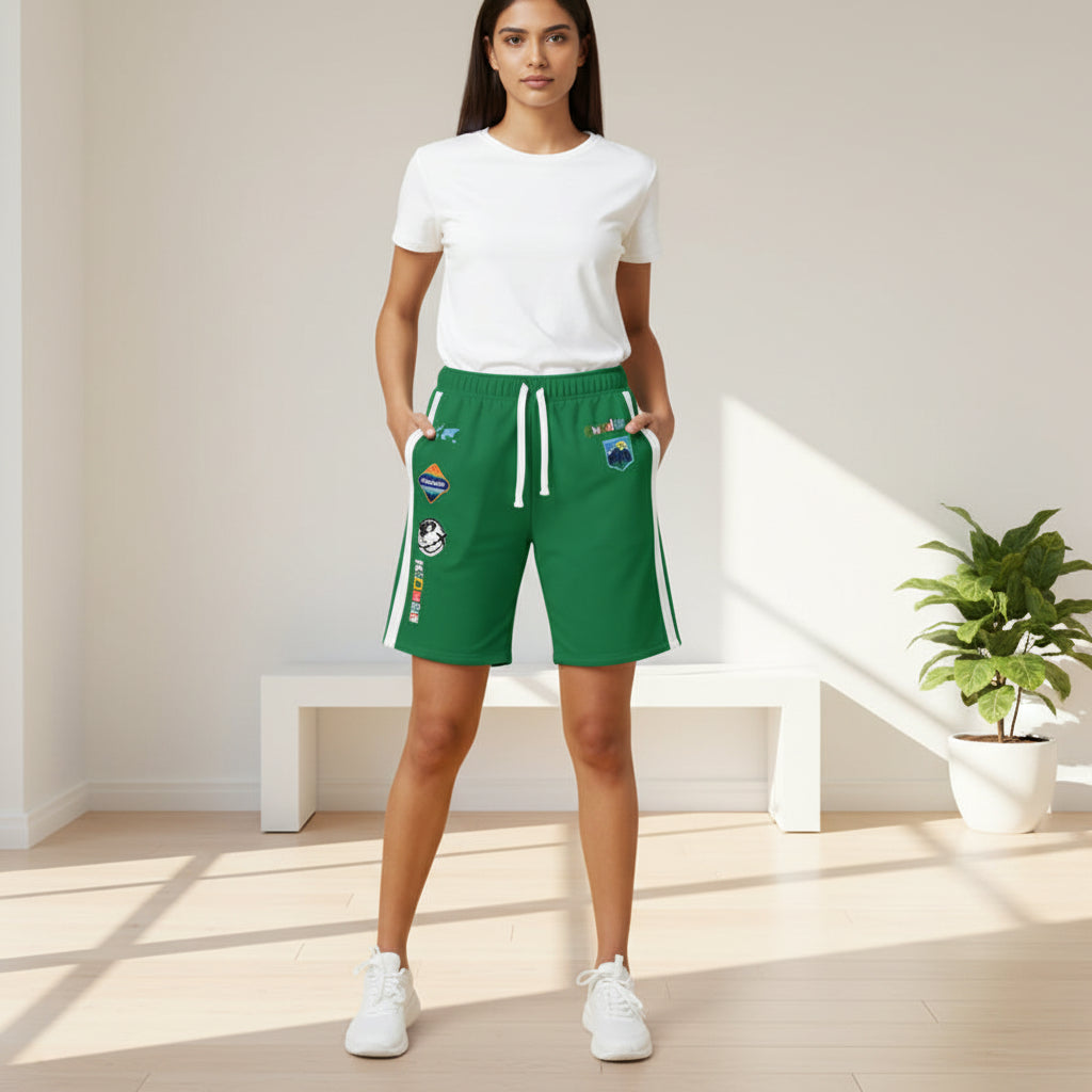 Unisex Adventure-Inspired Athletic Shorts, Casual Gym Wear, Perfect for Summer Activities
