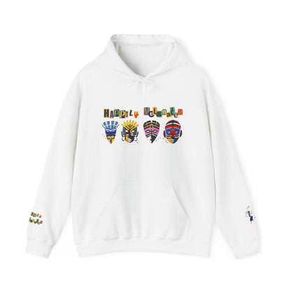 Ethnic Streetwear Unisex Heavy Blend, Hand-Drawn Tribal Music Art, Daily Wear