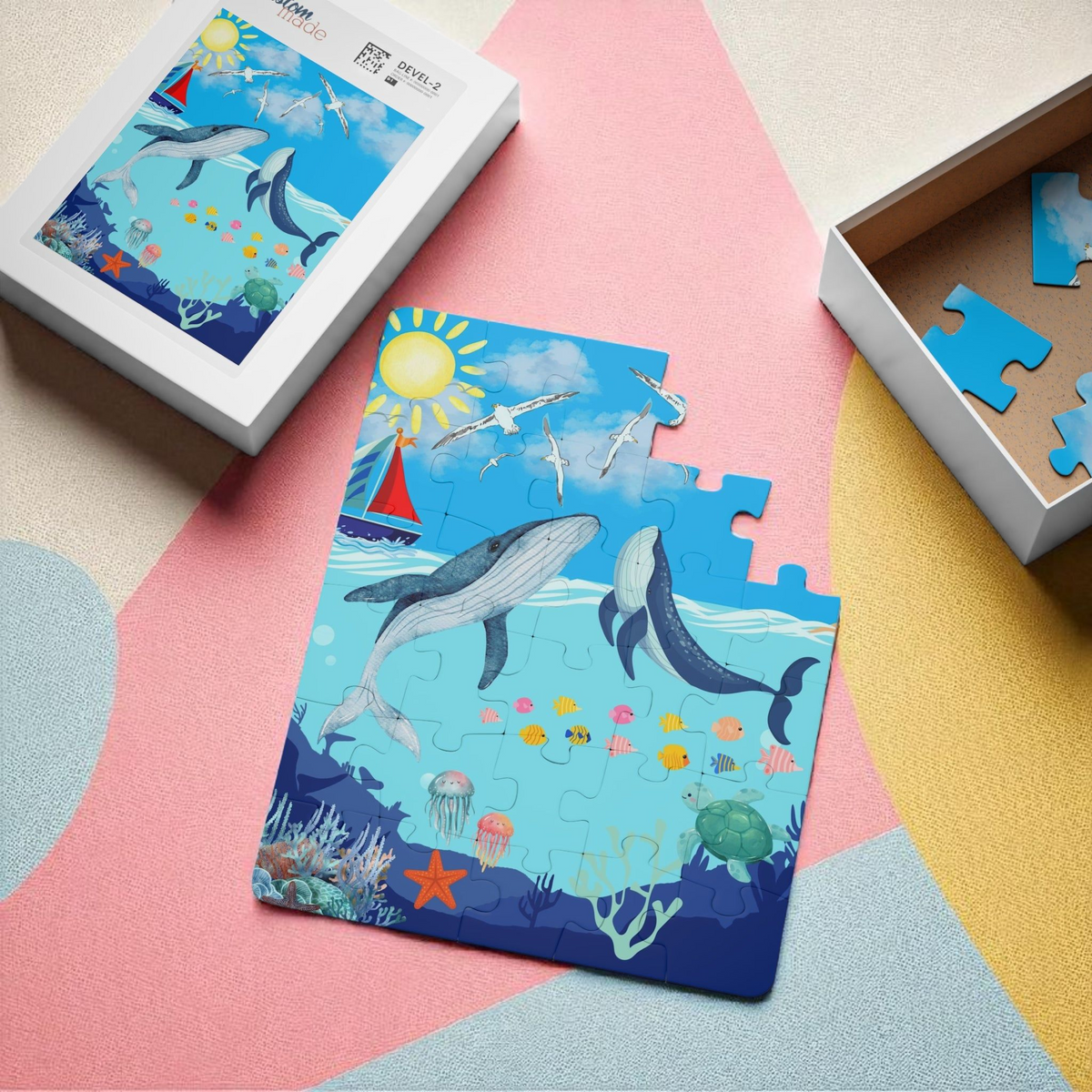 Ocean Adventure Kids' Puzzle - 30-Piece Printify