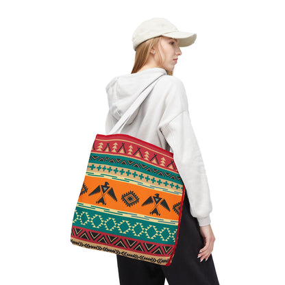 Southwestern Pattern Tote Bag - Native-Inspired Aztec Eagle Print