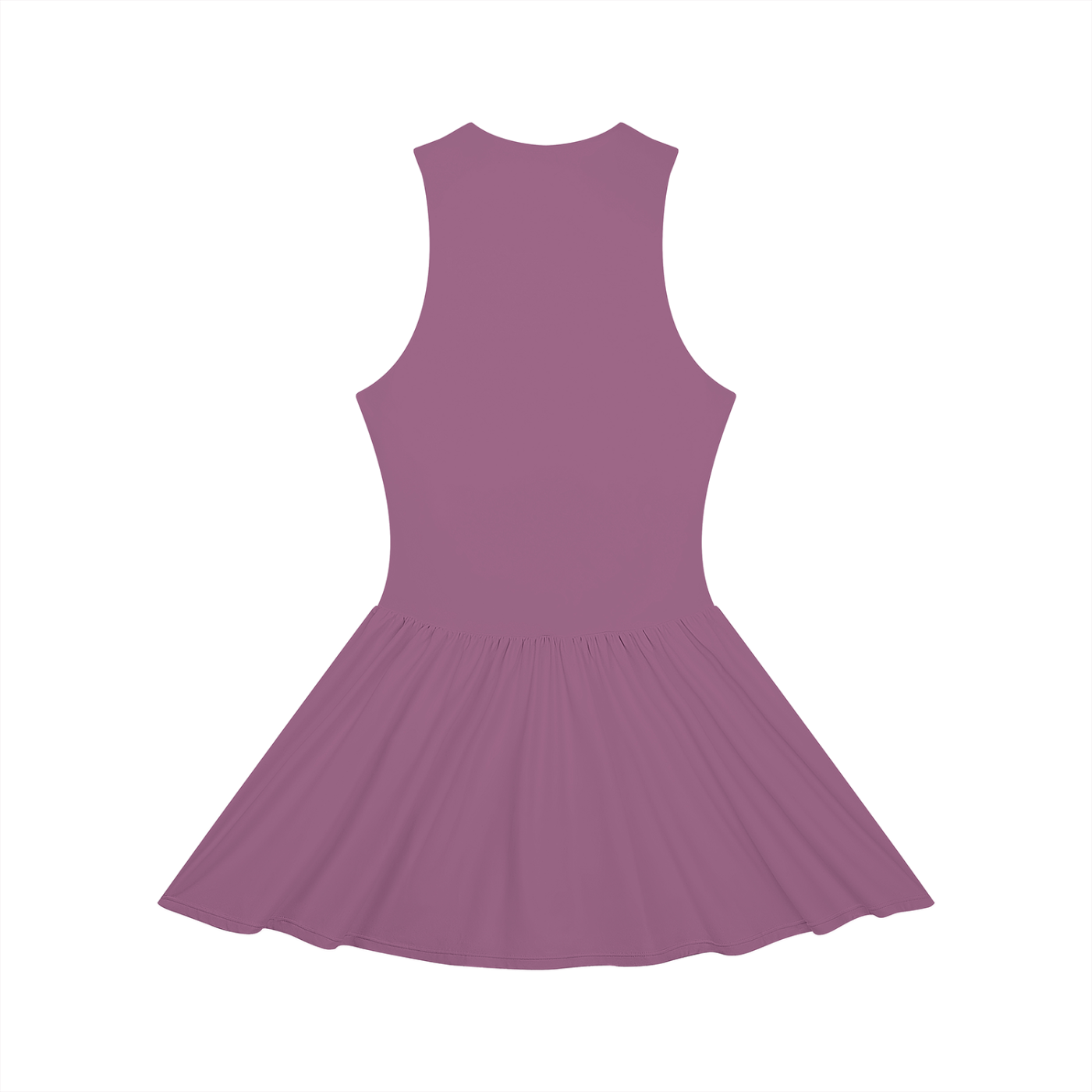 Women’s Ruched Sleeveless Full-Zip Summer  Dress