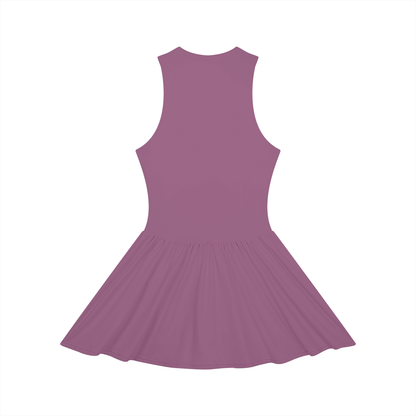 Women’s Ruched Sleeveless Full-Zip Summer  Dress