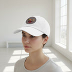 Dad Hat - Lone Wolf Themed Unisex Dad Hat with Leather Patch (Round) Unisex Printify