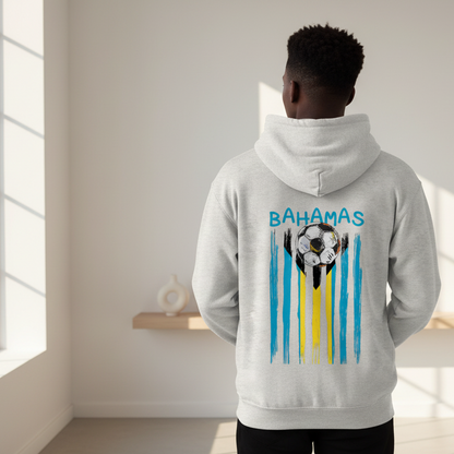 Bahamas Flag Themed Graphic Oversize Fleeced Unisex Hoodie