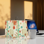 Japanese Floral Cube Lamp — Vintage Sakura Pattern Light Cube Printify