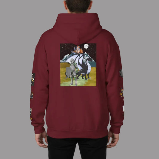 Medieval Themed Hoodie, Knights and Dragon Fans, Unisex Sweatshirt, Cosplay Costume