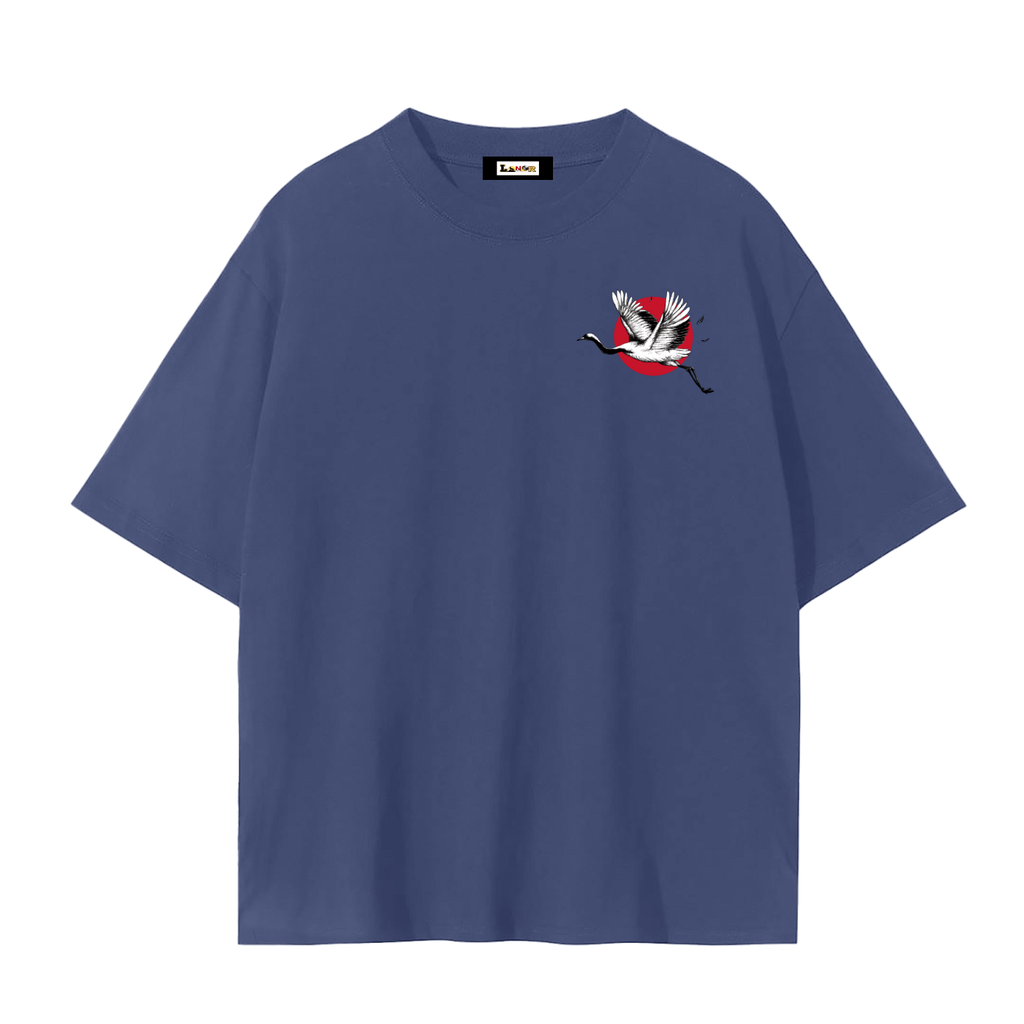 Red-Crowned Craned Graphic Unisex Seamless Unisex T-Shirt