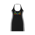 Ethiopia Flag Art Women's Binding Tight Halter Dress