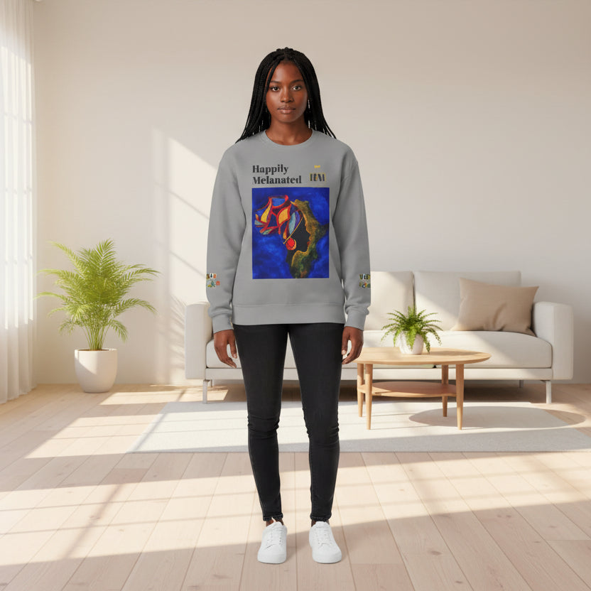 Afro Art Unisex Lightweight Crewneck Sweatshirt