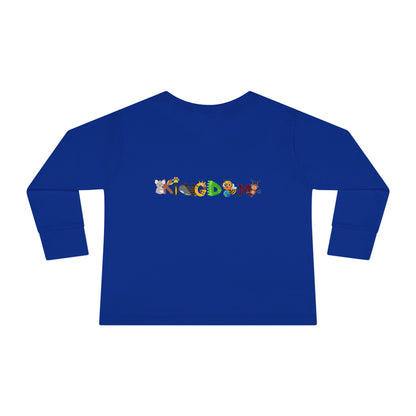 Graphic Penguin Toddler Long Sleeve Tee - Cute Animal Print Shirt for Kids, Winter Theme