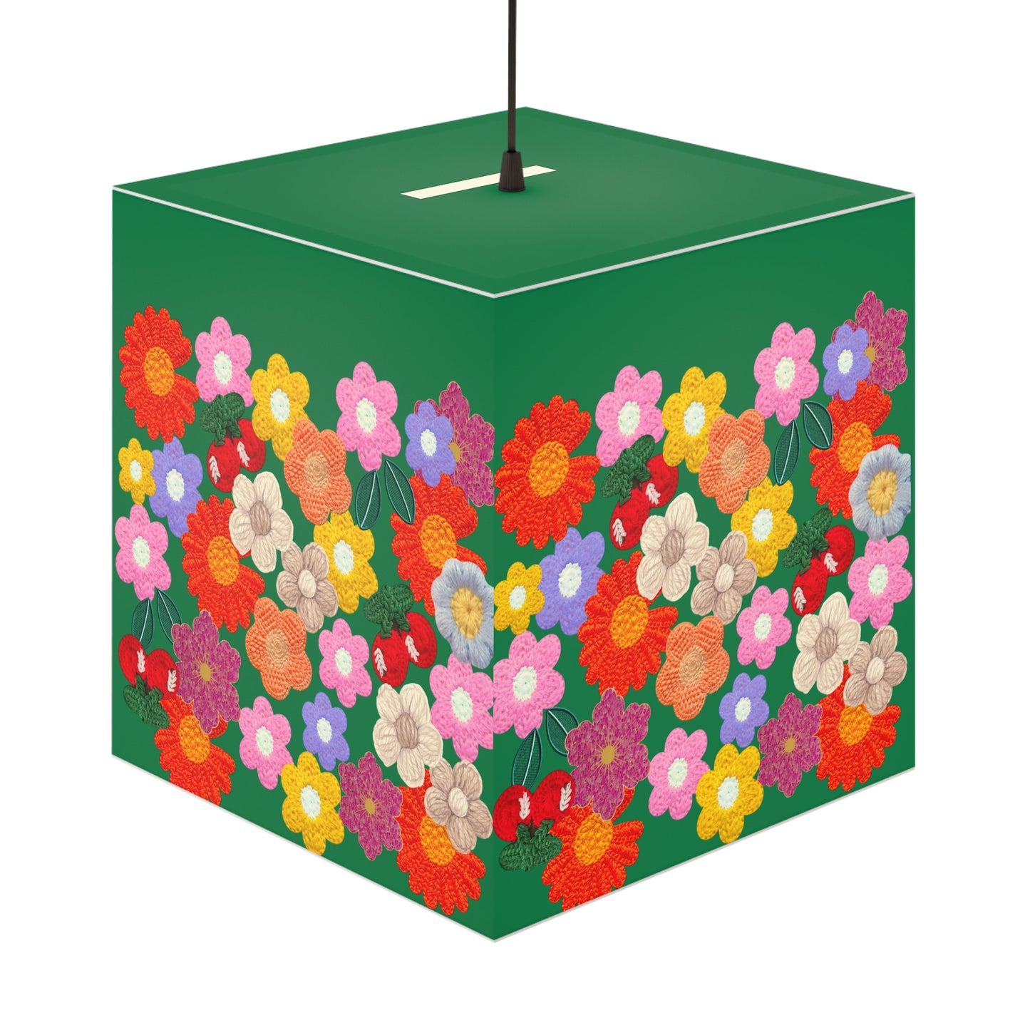 Floral Cube Lamp — Colorful Daisy Light Cube for Bedroom & Nursery
