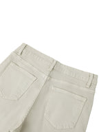Vintage-Wash Flared Women’s Jeans Featuring an Afro-Music Themed Graphic ODMPOD