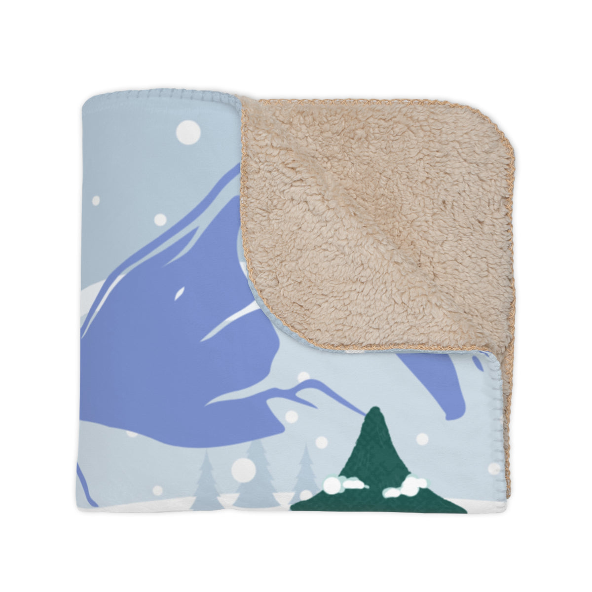 Cozy Penguin Sherpa Blanket, Cute Throw for Winter, Penguin Lovers Gift, Snuggle Blanket Printify
