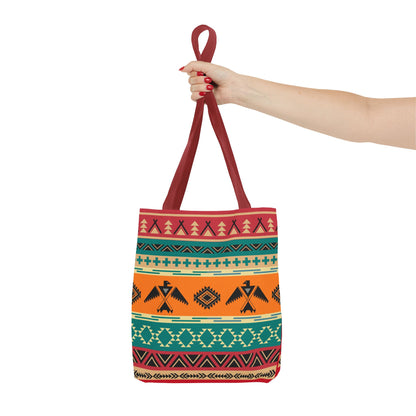 Southwestern Pattern Tote Bag - Native-Inspired Aztec Eagle Print