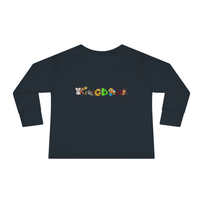 Panther Themed Toddler Tee, Wildlife Graphic Long Sleeve Shirt, Jungle Cat Children's Top