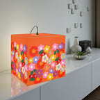 Floral Cube Lamp — Colorful Daisy Light Cube for Bedroom & Nursery Printify