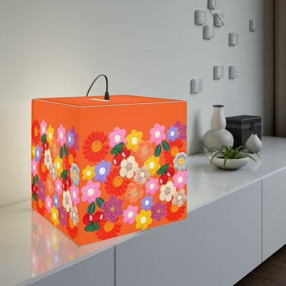 Floral Cube Lamp — Colorful Daisy Light Cube for Bedroom & Nursery