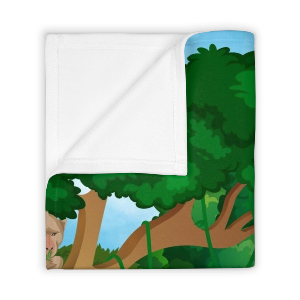Vibrant Jungle Throw Blanket, Cozy Home Decor, Kids Room Accessory Printify