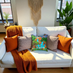 Nature-Inspired Decorative Pillow - Jungle Oasis Design Printify