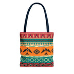 Southwestern Pattern Tote Bag - Native-Inspired Aztec Eagle Print Printify