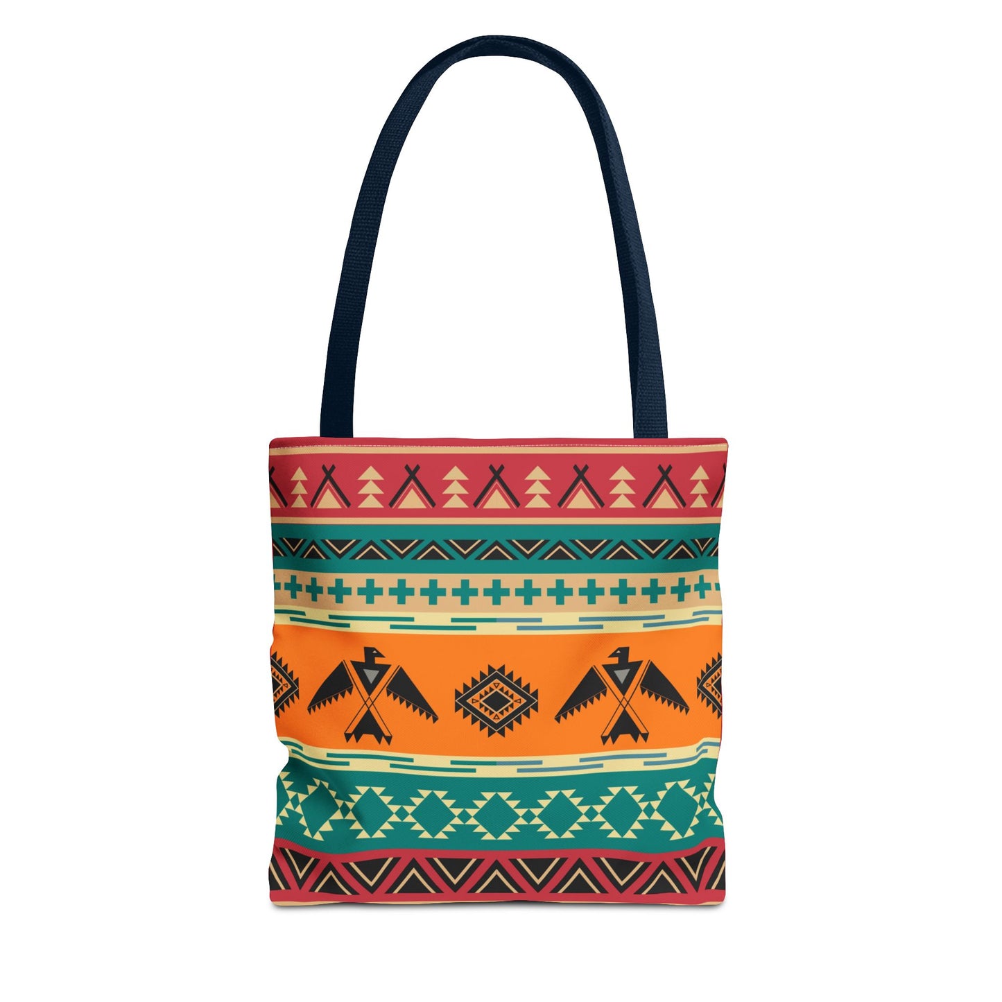 Southwestern Pattern Tote Bag - Native-Inspired Aztec Eagle Print