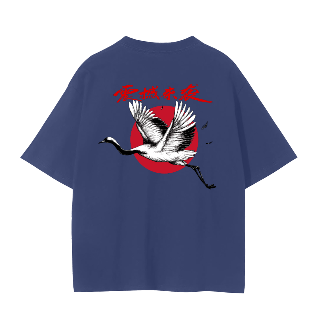 Red-Crowned Craned Graphic Unisex Seamless Unisex T-Shirt