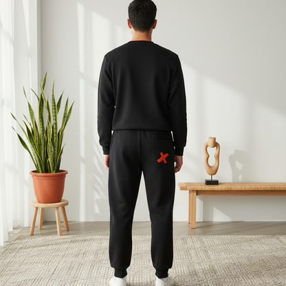 PunkRock Themed Graphic Essential Drawstring Jogged Sweatpants