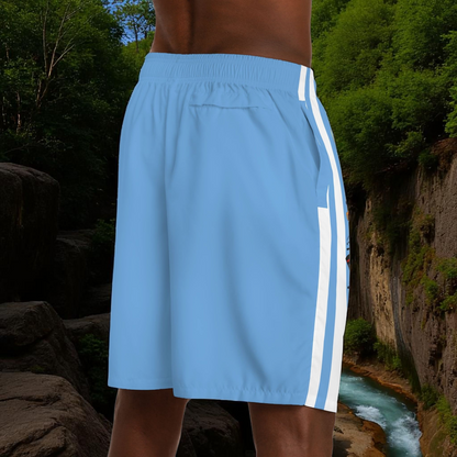 Ethnic Music Cartoon Men's Jogger Shorts - Happily Celebrating Heritage