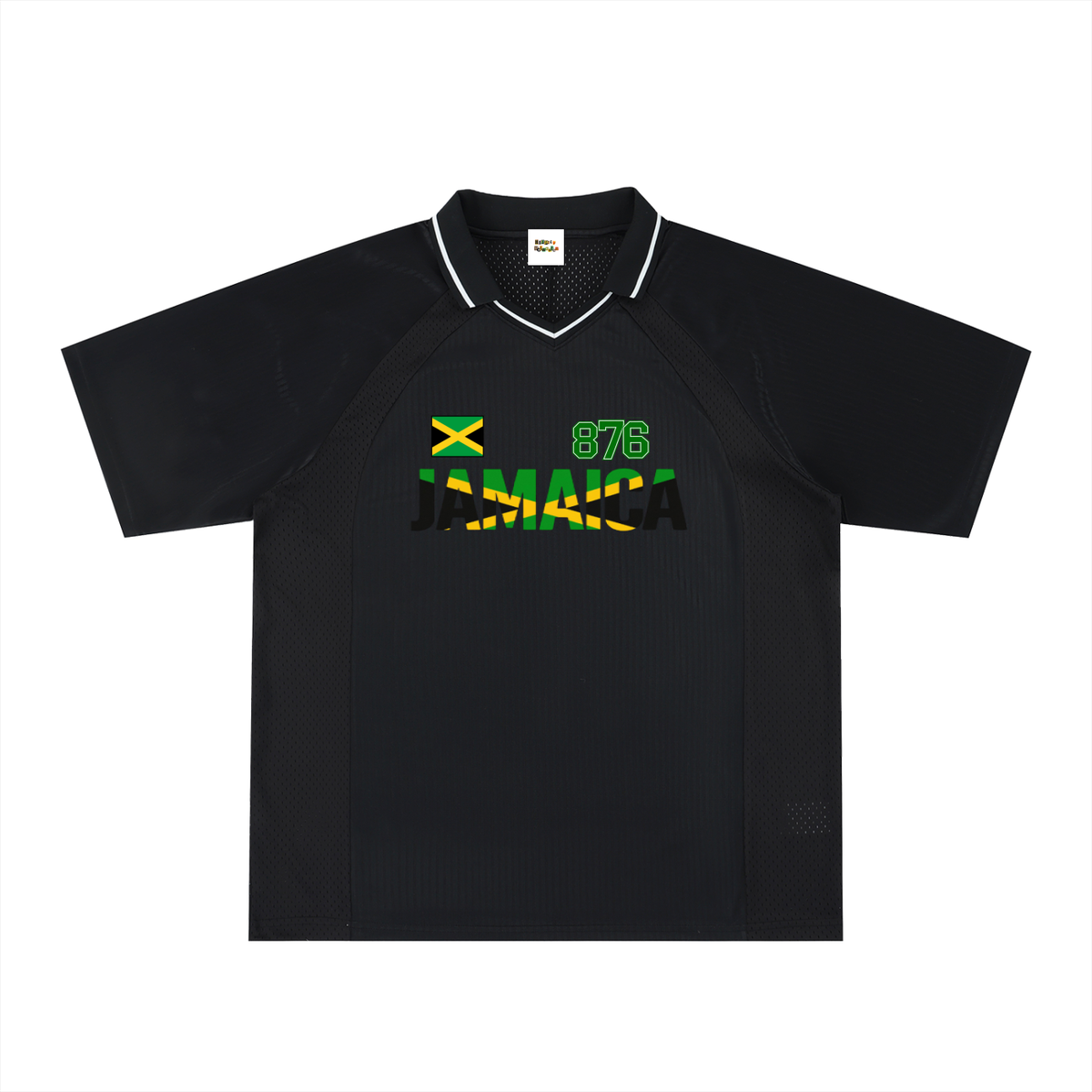 Jamaican Pride Themed Graphic V-Neck Unisex Soccer Jersey