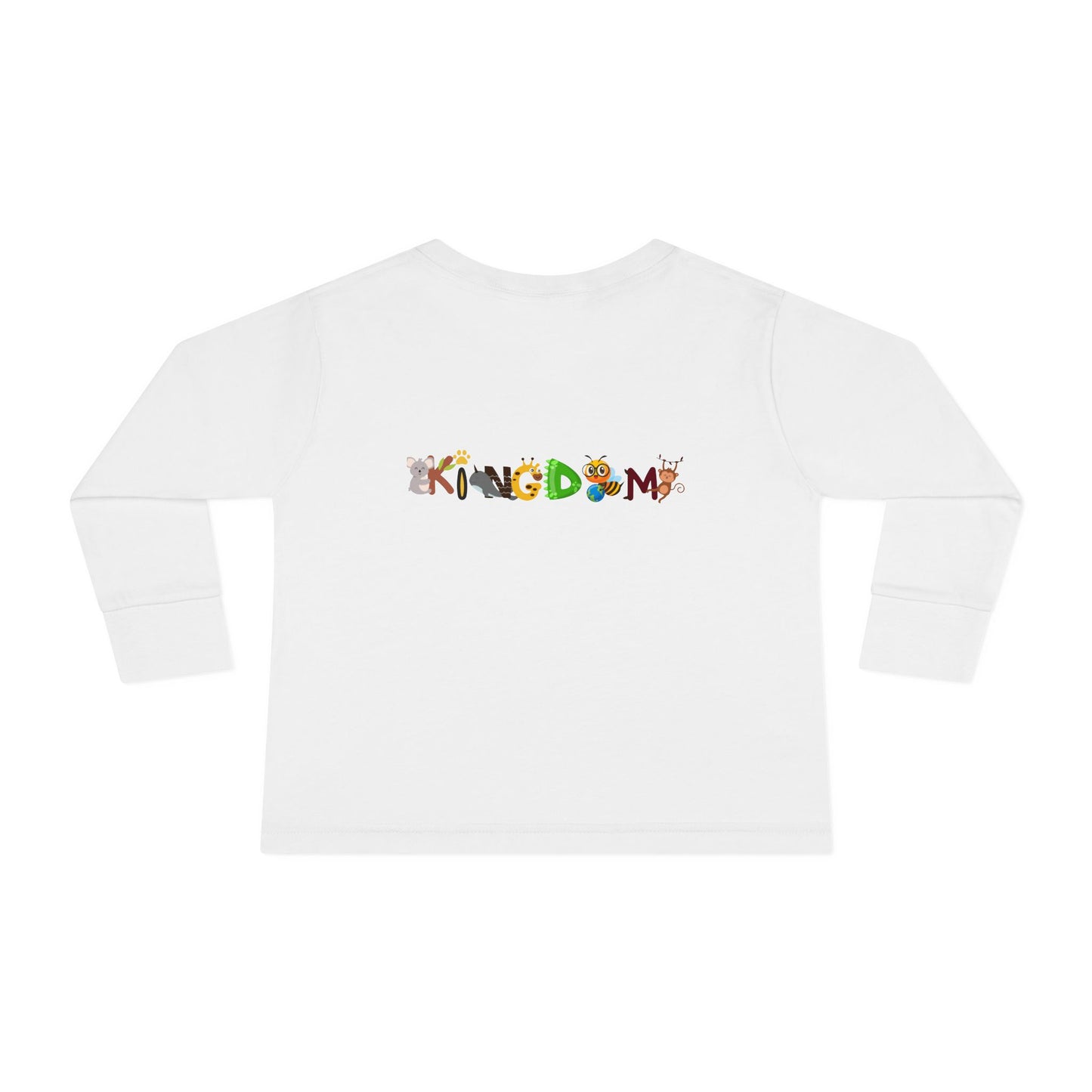 Jungle Animal Toddler Long Sleeve Tee, Kids Safari Shirt, Graphic Wildlife Top for Children