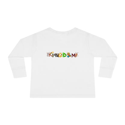 Jungle Animal Toddler Long Sleeve Tee, Kids Safari Shirt, Graphic Wildlife Top for Children