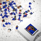 Artistic African Abstract Landscape Puzzle - Unique Design, Multiple Sizes Printify