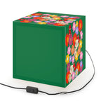 Floral Cube Lamp — Colorful Daisy Light Cube for Bedroom & Nursery Printify
