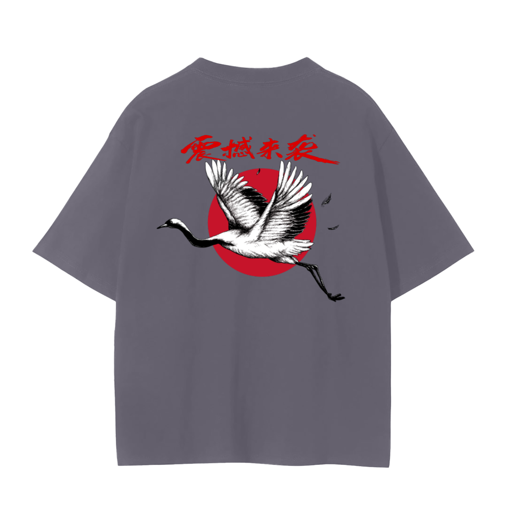 Red-Crowned Craned Graphic Unisex Seamless Unisex T-Shirt