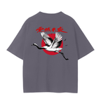 Red-Crowned Craned Graphic Unisex Seamless Unisex T-Shirt