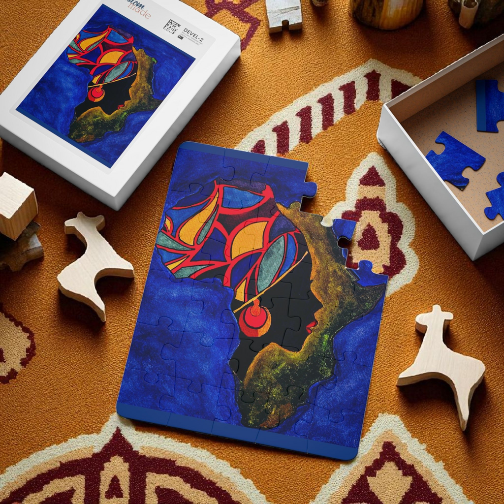 Kids' 30-Piece Africa Puzzle - Colorful Educational Fun Printify