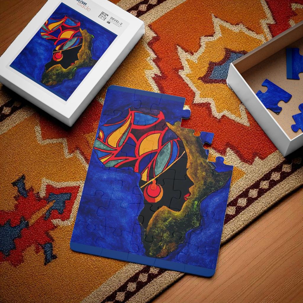 Kids' 30-Piece Africa Puzzle - Colorful Educational Fun Printify