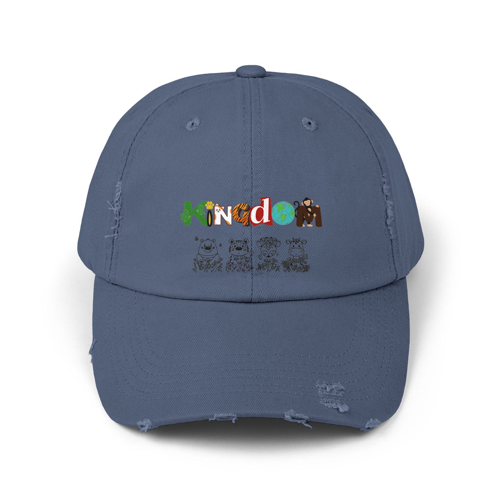 Graphic animal-themed Unisex Distressed Cap Printify