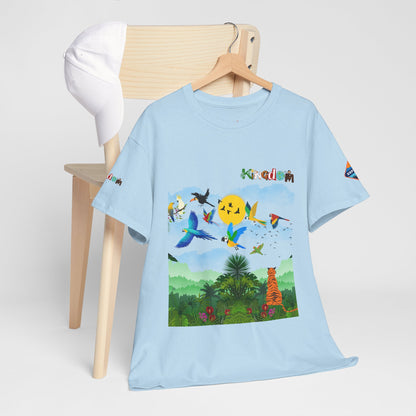 Tropical Birds Unisex Tee, Jungle Animals Graphic Shirt, Nature Inspired T-Shirt